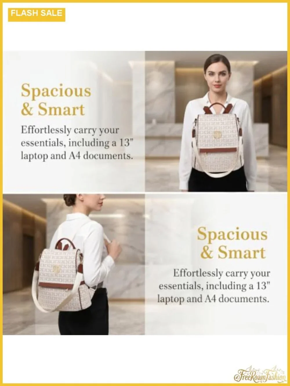 Women's Anti-Theft Faux Leather Backpack Purse Convertible Handbag